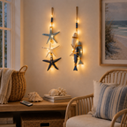 ⭐2026 HOT SALE🐟🌊Lighted Coastal Wooden Starfish & Fish Hanging Decor🏆