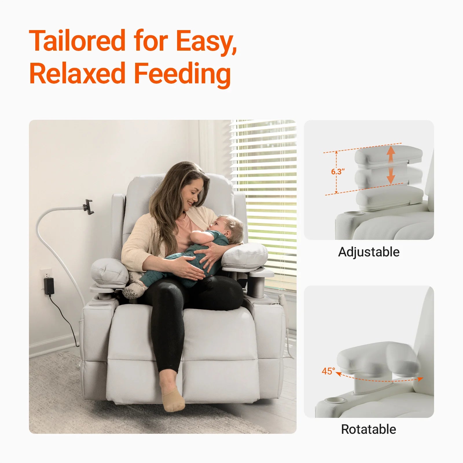 Nursery Chair，Baby nursing recliner🔥