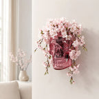 Gothic Skull Wall Vase 💀🌸 – Hangable & Tabletop Freestanding🏆