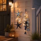 ⭐2026 HOT SALE🐟🌊Lighted Coastal Wooden Starfish & Fish Hanging Decor🏆