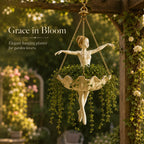 💃 Ballet Dancer Hanging Planter– 🌿Elegant Garden Decor for Porch & Patio🏆
