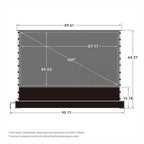 Projector Screen,Motorized Projector Screen 4K/8K Ultra HD Active (100 In/16:9)💋