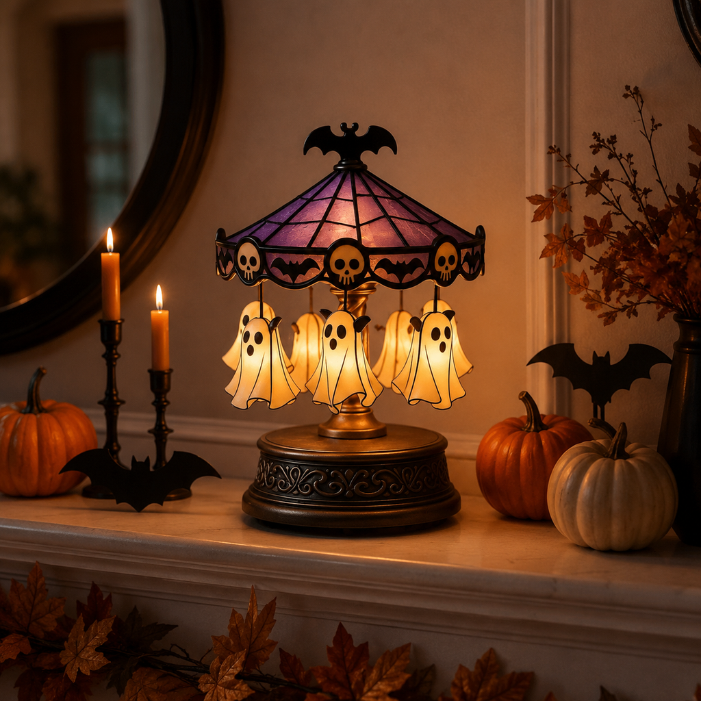 👻🎃Halloween Ghost Carousel Table Lamp🏆