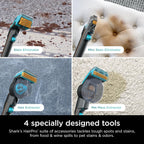 🌬️Portable Carpet, Upholstery & Area Rug Cleaner with Pet Mess Tool, Stain & Odor Remover, Perfect for Car Interiors, Includes 3 Cleaning Tools & Cleaning Solution, White🏆