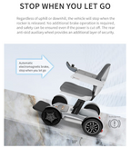 Portable Power Wheelchair With Remote Memory Foam Cushion Foldable Adjustable Aluminium Electric Wheelchair🏆