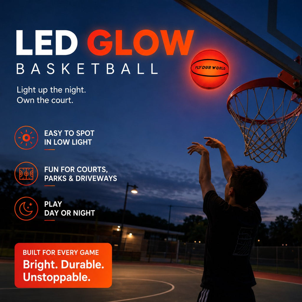🏀 LED Light-Up Basketball — Keep the Game Going After Dark! ✨🏆
