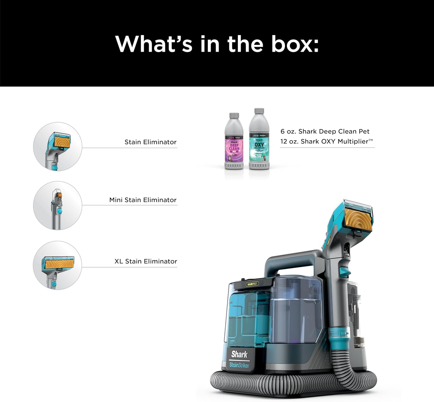 🌬️Portable Carpet, Upholstery & Area Rug Cleaner with Pet Mess Tool, Stain & Odor Remover, Perfect for Car Interiors, Includes 3 Cleaning Tools & Cleaning Solution, White🏆