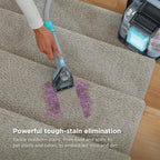 🌬️Portable Carpet, Upholstery & Area Rug Cleaner with Pet Mess Tool, Stain & Odor Remover, Perfect for Car Interiors, Includes 3 Cleaning Tools & Cleaning Solution, White🏆