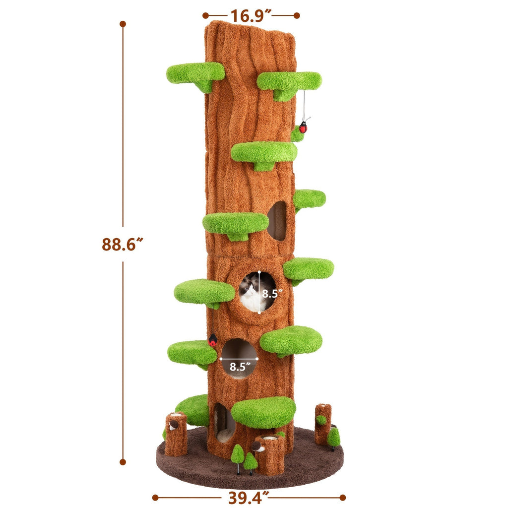 🔥Clearance discount last 1% stock🔥 🐱 Oversized Luxury Cat Tree Tower for Multi-Cat Homes🏆