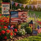 Handcrafted 3D Wooden American Flag Wall Decor⭐🏆
