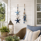 ⭐2026 HOT SALE🐟🌊Lighted Coastal Wooden Starfish & Fish Hanging Decor🏆