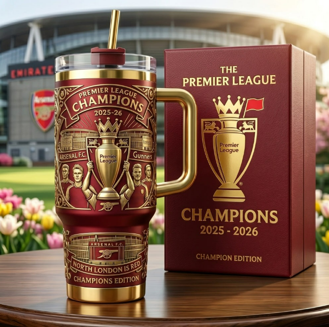 🔴 Arsenal 2026 EPL Champions Tumbler🏆