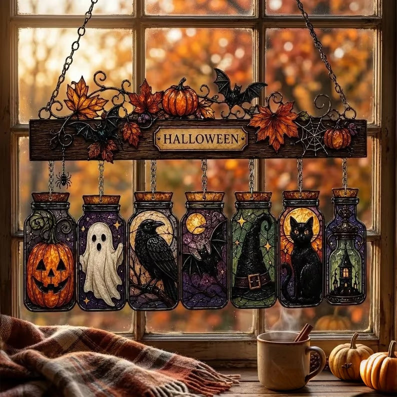 👻Halloween Jar Acrylic Suncatcher🎃🏆