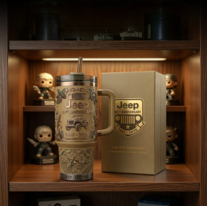 🚙HOT Jeep 85th Anniversary Commemorative Tumbler🏆