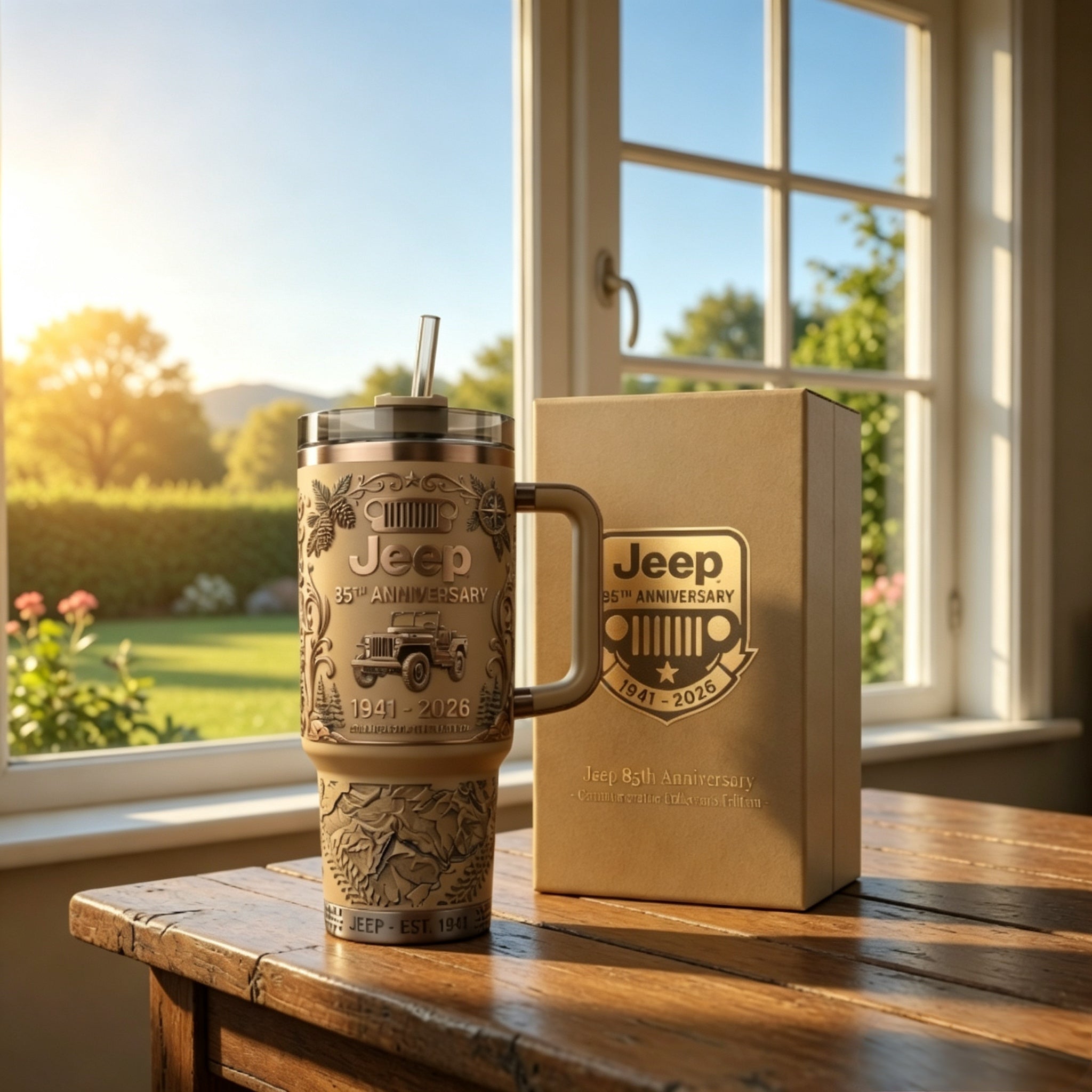 🚙HOT Jeep 85th Anniversary Commemorative Tumbler🏆