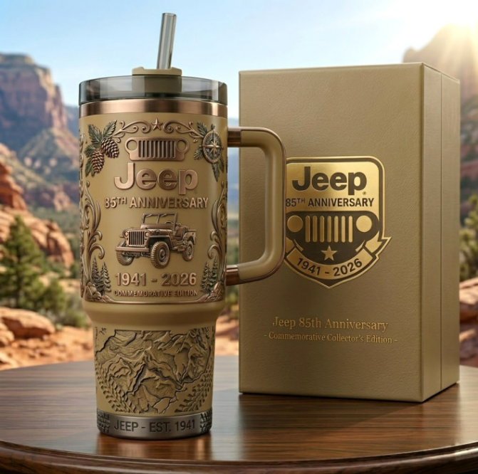 🚙HOT Jeep 85th Anniversary Commemorative Tumbler🏆