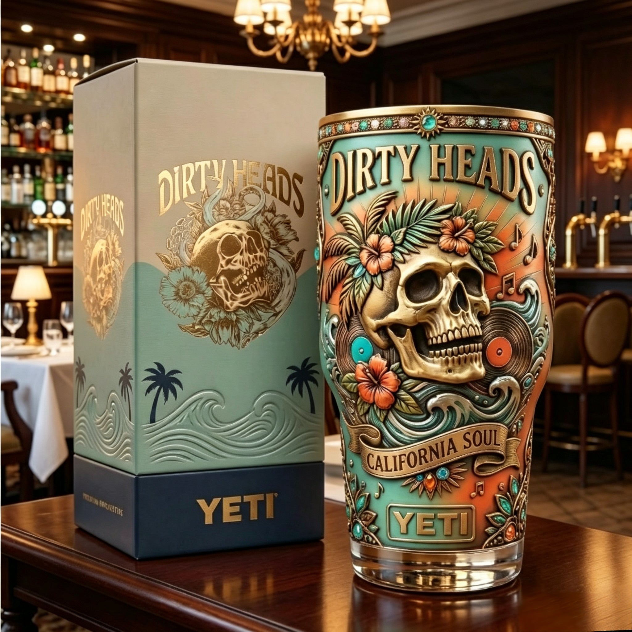 💀RARE Dirty Heads YETI Tumbler🏆