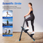 Stair Stepper with Handlebar, LED Display, 300LBS Capacity, Climber Exercise Machine for Workouts, Home Fitness Equipment for Women&Men🏆