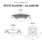 TX Petit Ram 80 Open Fire Argentine Wood and Charcoal Grill💋