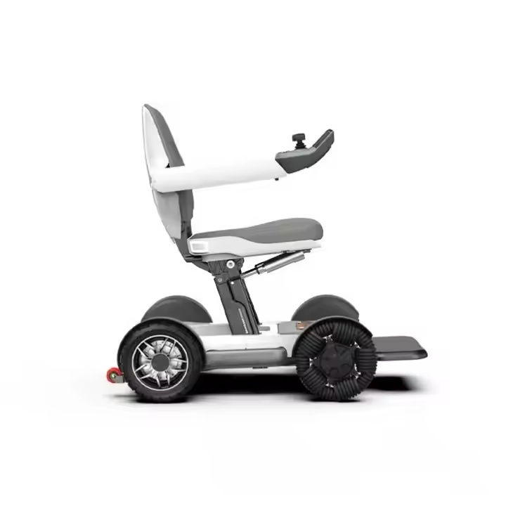 Portable Power Wheelchair With Remote Memory Foam Cushion Foldable Adjustable Aluminium Electric Wheelchair🏆