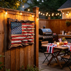 Handcrafted 3D Wooden American Flag Wall Decor⭐🏆