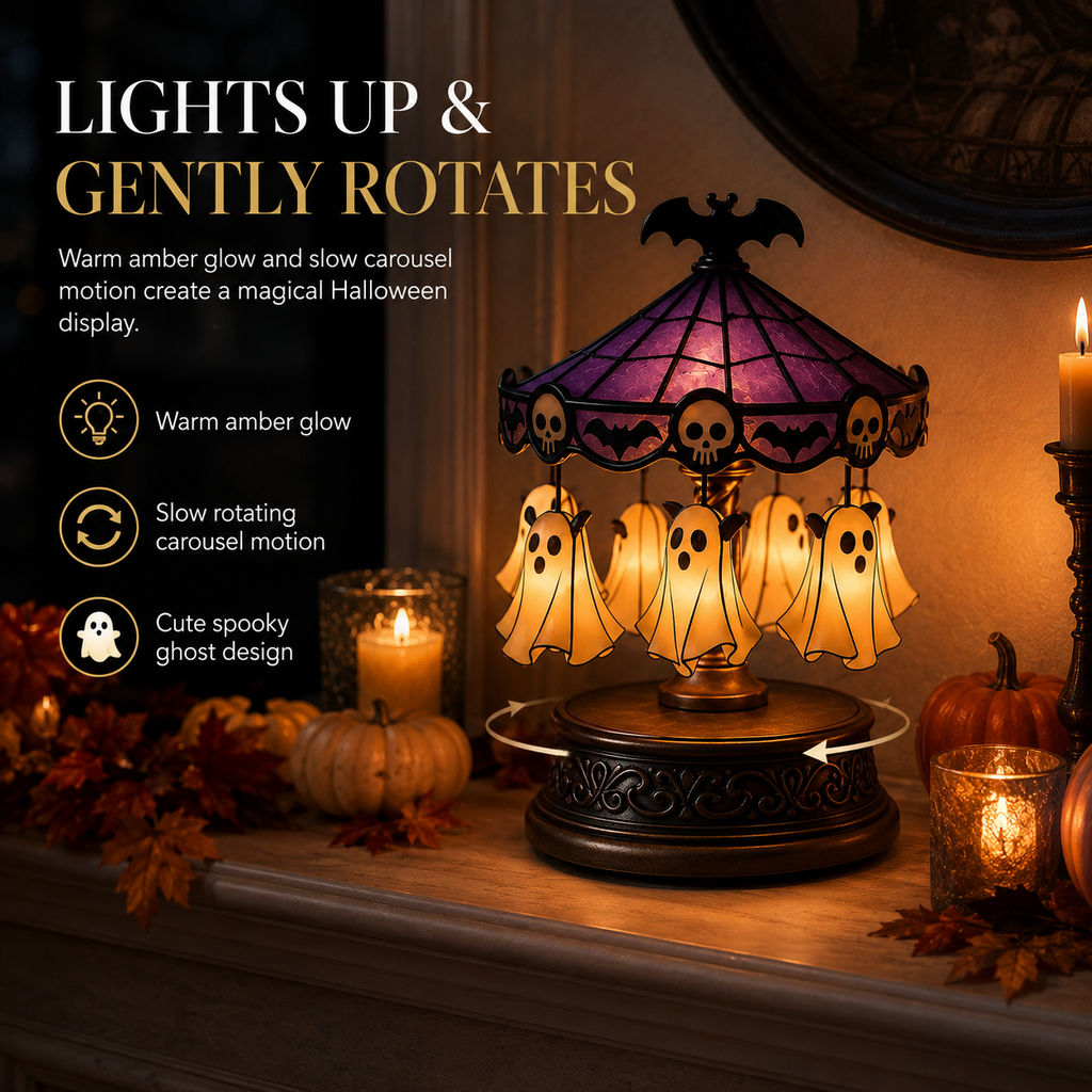 👻🎃Halloween Ghost Carousel Table Lamp🏆