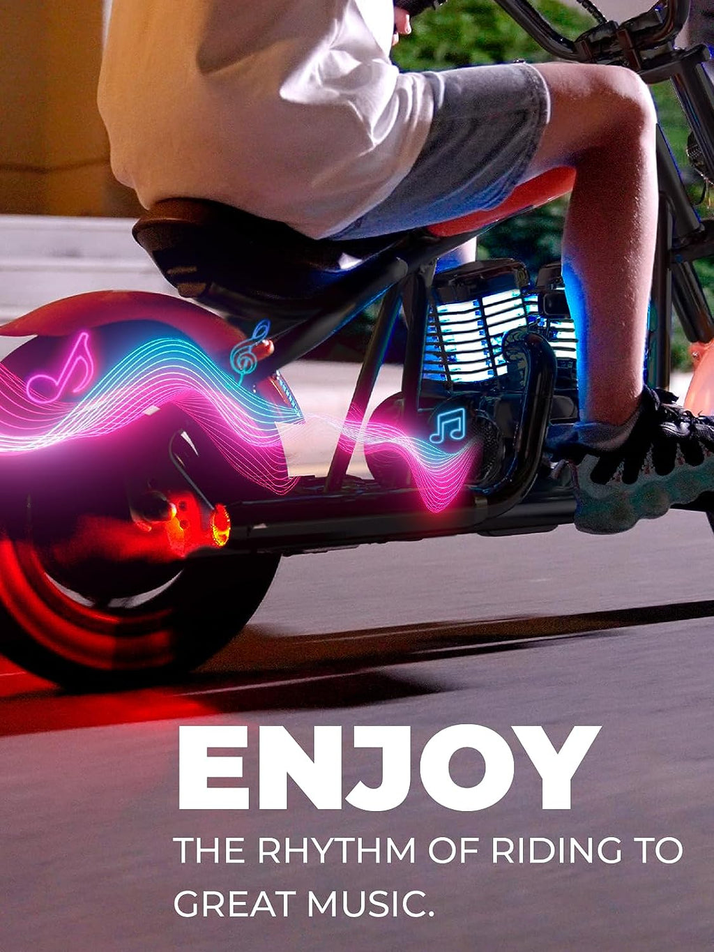 Kids Electric Motorcycle With Colorful Ambient Light💋