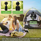 💦4 in 1 Mist Camping Fan with 6L Bucket🔥