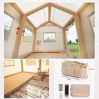 🎉⚡🏠Hot Sale⚡Waterproof Light Weight Oxford Cloth Automatic Inflatable Tent With Camping Equipment☀️🏆