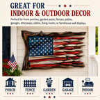 Handcrafted 3D Wooden American Flag Wall Decor⭐🏆