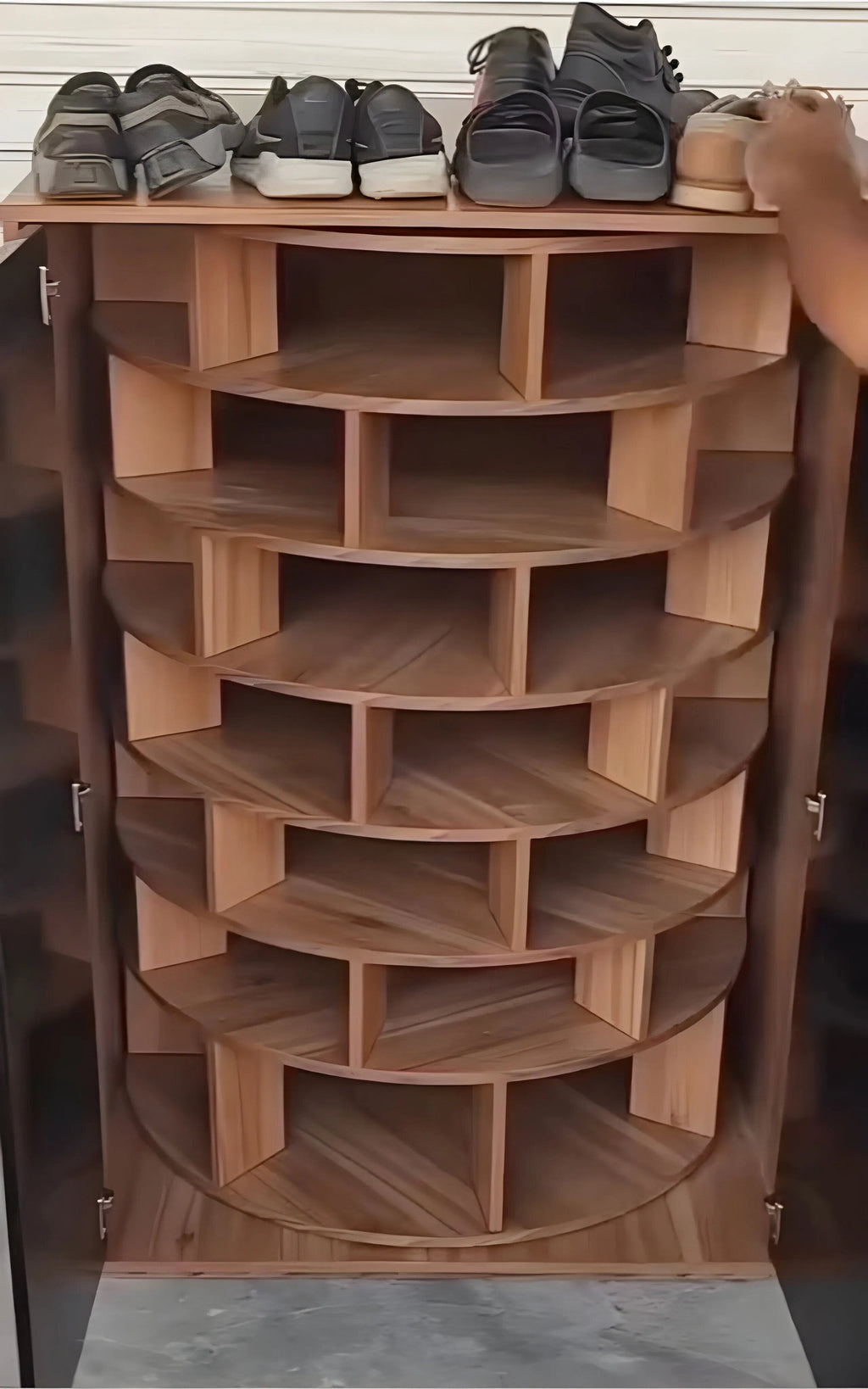 🥾Rotating shoe cabinet|  360° Rotating Shoe Cabinet & 50+ Pairs Storage🥿🏆