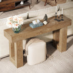 63-Inch Long Console Table, Wooden Rectangular Sofa Table Behind The Couch, Farmhouse Entryway Table for Entrance, Hallway, Living Room🏆