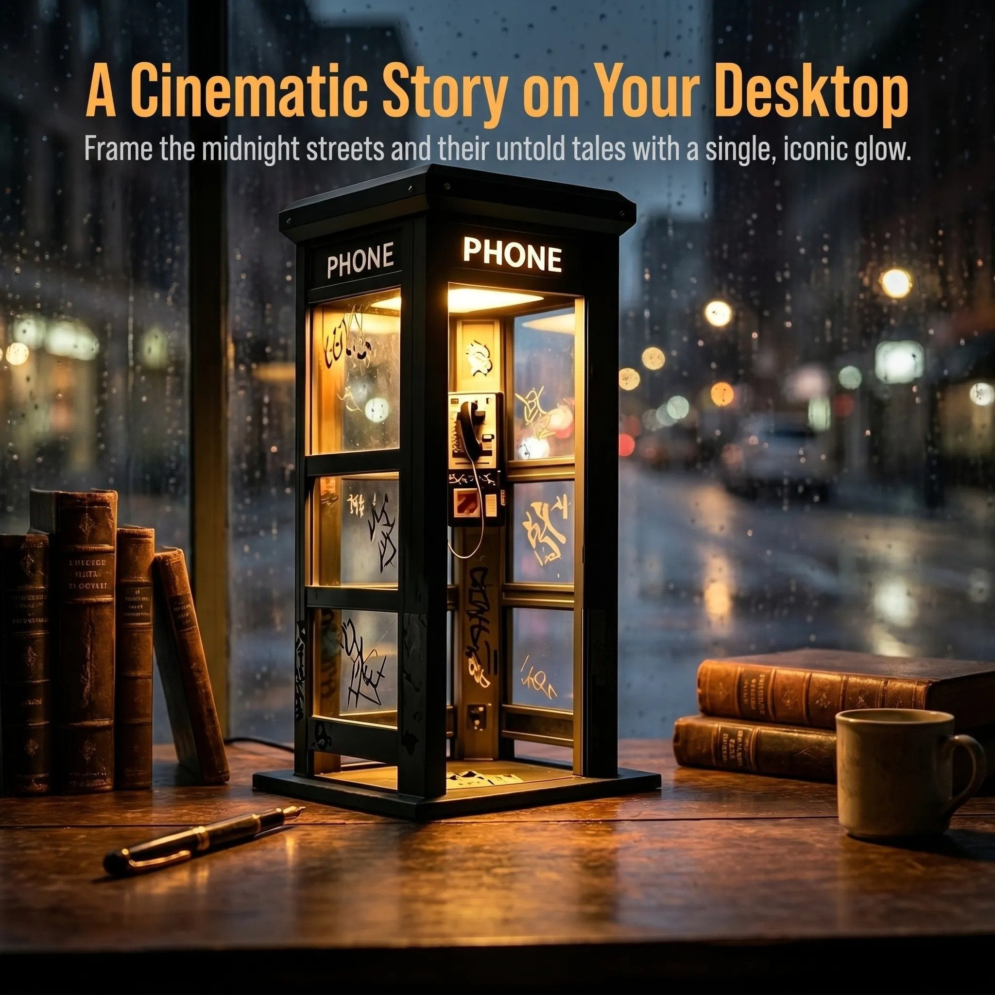 ✨Vintage Phone Booth Ambient Lamp🏆