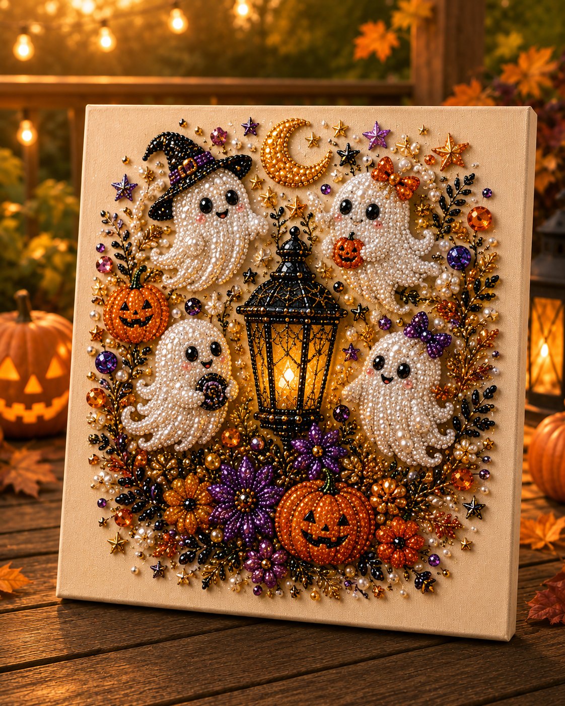 👻 Halloween Ghost Pearl Art DIY Kit 🏆
