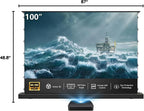 Projector Screen,Motorized Projector Screen 4K/8K Ultra HD Active (100 In/16:9)💋