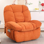 Power Recliner Chair, Massage Rocker Recliner Chairs for Adults with Heated, Oversized Rocker Swivel Chairs for Living Room, Comfy Nursery Rocking Chairs with USB-C Ports and Side Pocket, White🏆
