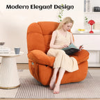 Power Recliner Chair, Massage Rocker Recliner Chairs for Adults with Heated, Oversized Rocker Swivel Chairs for Living Room, Comfy Nursery Rocking Chairs with USB-C Ports and Side Pocket, White🏆