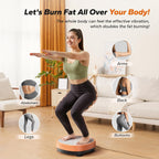 Vibration Plate Exercise Machine with Foot Massager, Office Vibrating Plate Exercise Machine for Weight Loss, 0-99 Levels Amplitude and Easy to Store, Acupressure Relieves Leg Fatigue🔥