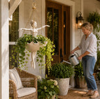 💃 Ballet Dancer Hanging Planter– 🌿Elegant Garden Decor for Porch & Patio🏆