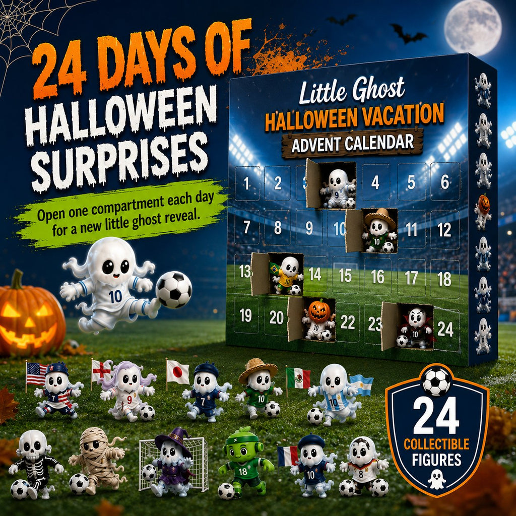 🔥Last Day 49% OFF - 👻⚽Little Ghost Soccer Halloween Advent Calendar 2026🏆