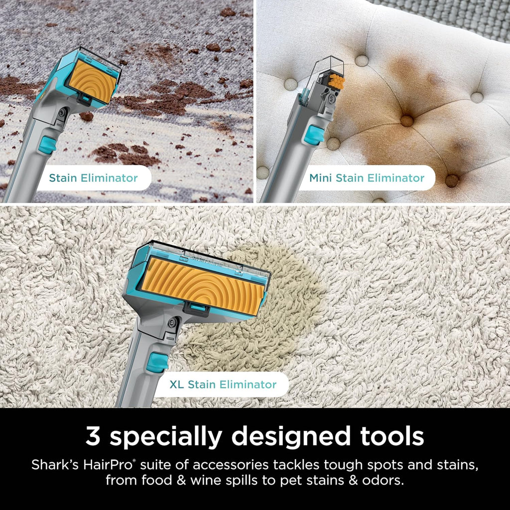 🌬️Portable Carpet, Upholstery & Area Rug Cleaner with Pet Mess Tool, Stain & Odor Remover, Perfect for Car Interiors, Includes 3 Cleaning Tools & Cleaning Solution, White🏆