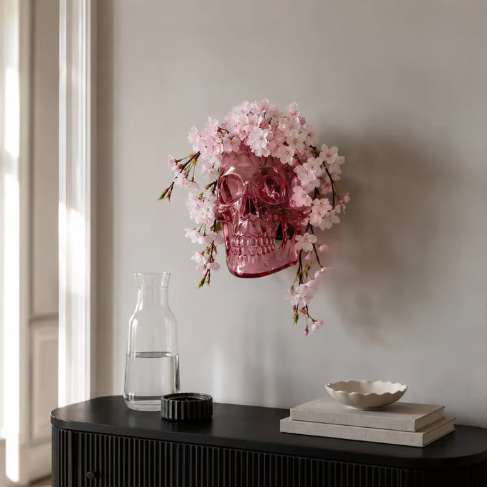 Gothic Skull Wall Vase 💀🌸 – Hangable & Tabletop Freestanding🏆