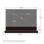 Projector Screen,Motorized Projector Screen 4K/8K Ultra HD Active (100 In/16:9)💋