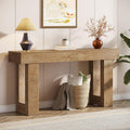 63-Inch Long Console Table, Wooden Rectangular Sofa Table Behind The Couch, Farmhouse Entryway Table for Entrance, Hallway, Living Room🏆