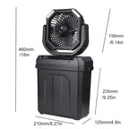 💦4 in 1 Mist Camping Fan with 6L Bucket🔥