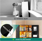 Corner Bookshelf with LED Light, White Bookshelf 6 Tier Corner Shelf L-Shaped Bookcase Storage Display Shelf for Home Office, Living Room, White🏆