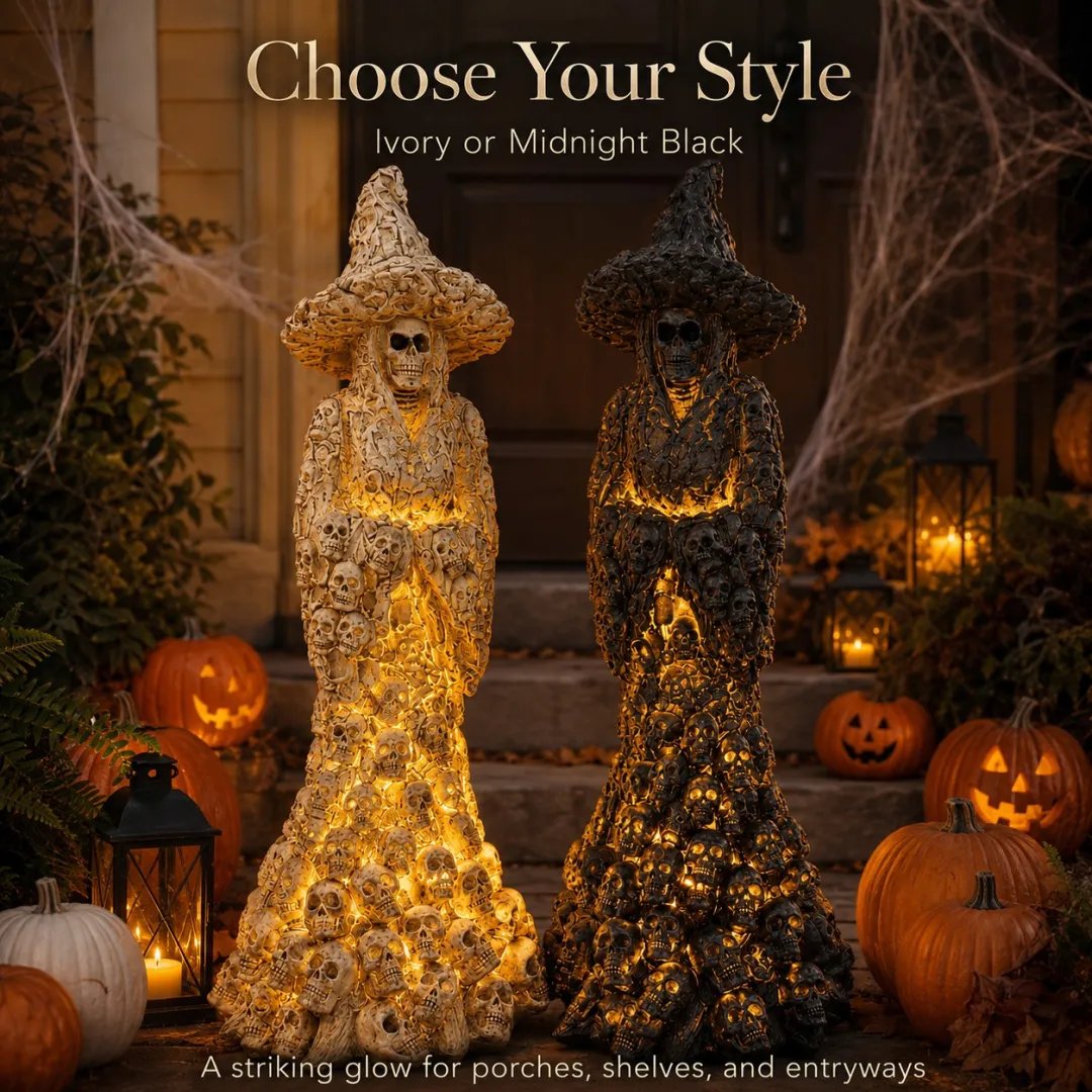 🔥HOT SALE 49% OFF✨Skeleton Witch Ornament🏆