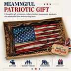 Handcrafted 3D Wooden American Flag Wall Decor⭐🏆