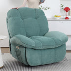 Power Recliner Chair, Massage Rocker Recliner Chairs for Adults with Heated, Oversized Rocker Swivel Chairs for Living Room, Comfy Nursery Rocking Chairs with USB-C Ports and Side Pocket, White🏆