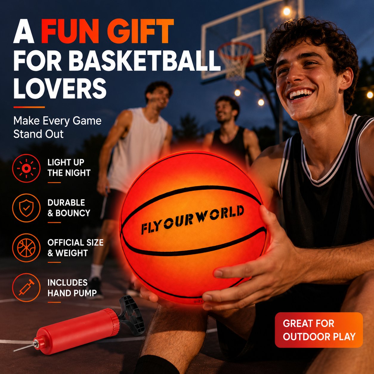 🏀 LED Light-Up Basketball — Keep the Game Going After Dark! ✨🏆